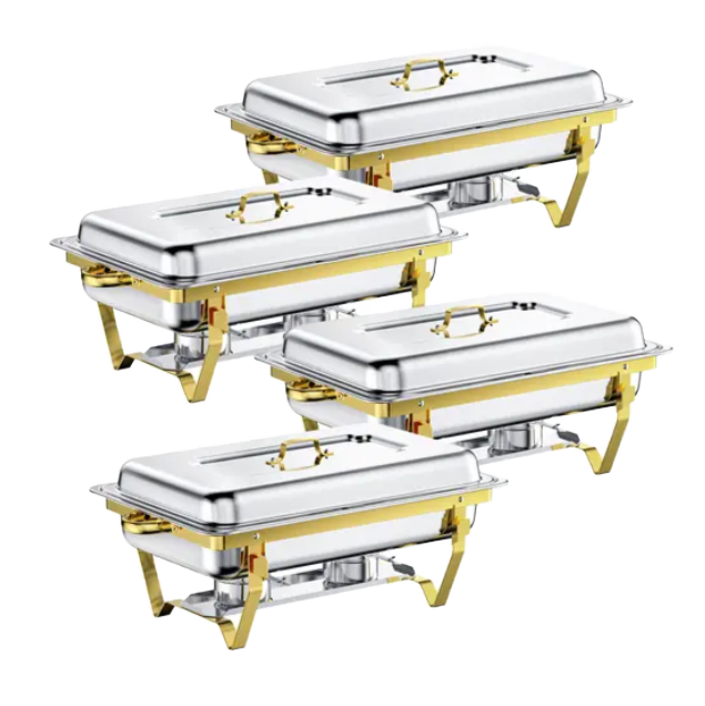 Hotel Supplies Products Cheffing Dishes  Kitchen Equipment for Restaurant Buffet Food Warmer Buffet Set