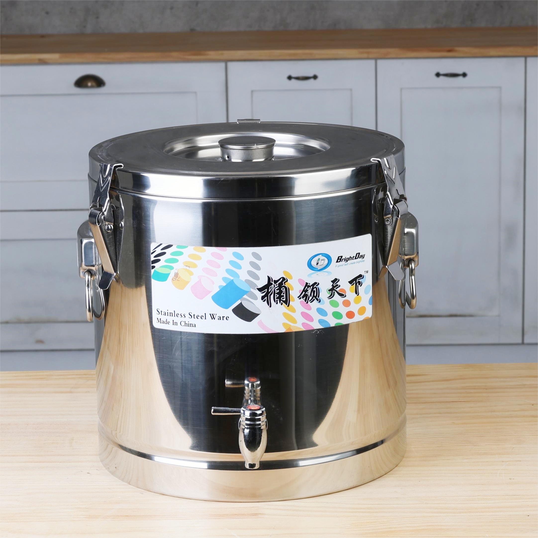 Wholesale Stainless Steel Large Capacity Thermal Food Storage Container Insulated Cooler Box for Restaurant