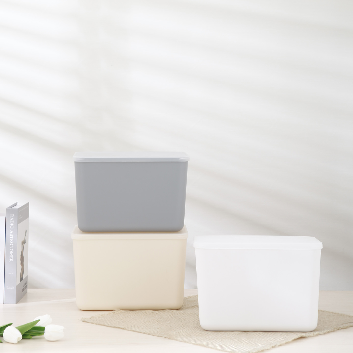 Japanese style stackable storage
