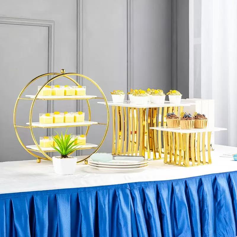 Tempared Glass Cupcake Stands for Party and Wedding Countertop Dessert&Food Display Stand