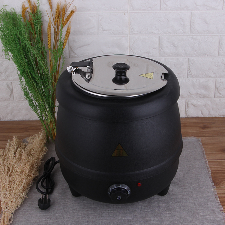 Chafing Pot Hotel Supply High Quality Commercial With Lid  Adjustable 10L Electric  Hot Soup Pot/Soup Warmer Food