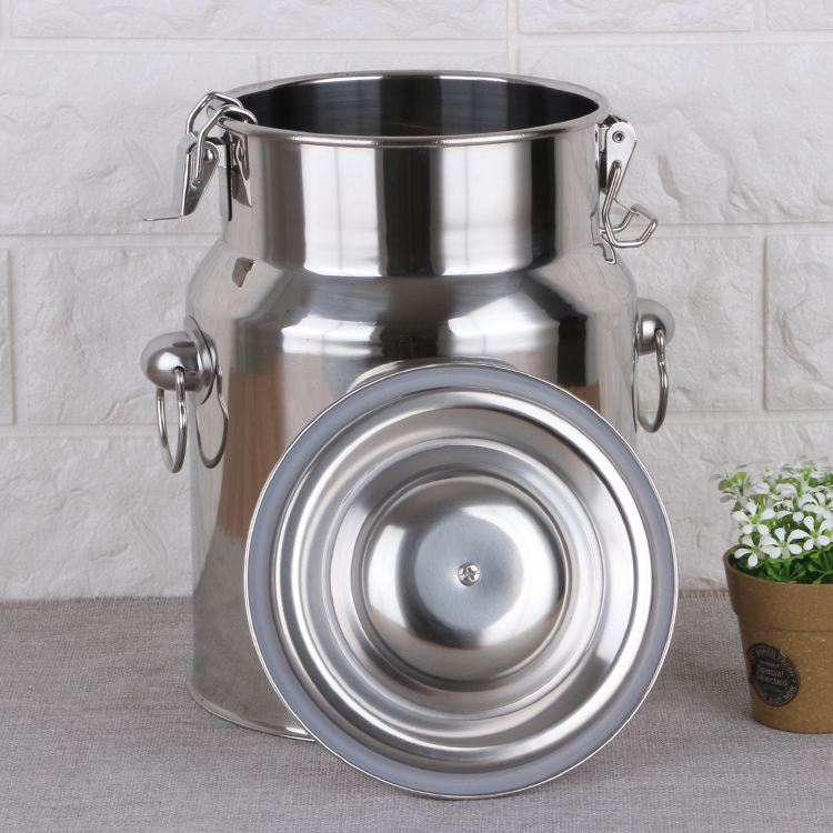 Factory Direct Sales Stainless Steel 5L-105L Sealing Can Bucket Seal Pot Milk Can with Best Sealing Lid