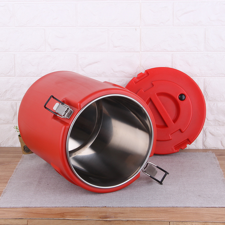 Commercial Coffee Tea Ice Bucket Double Wall  Wholesale Keep Food Warm Container Insulation Barrel