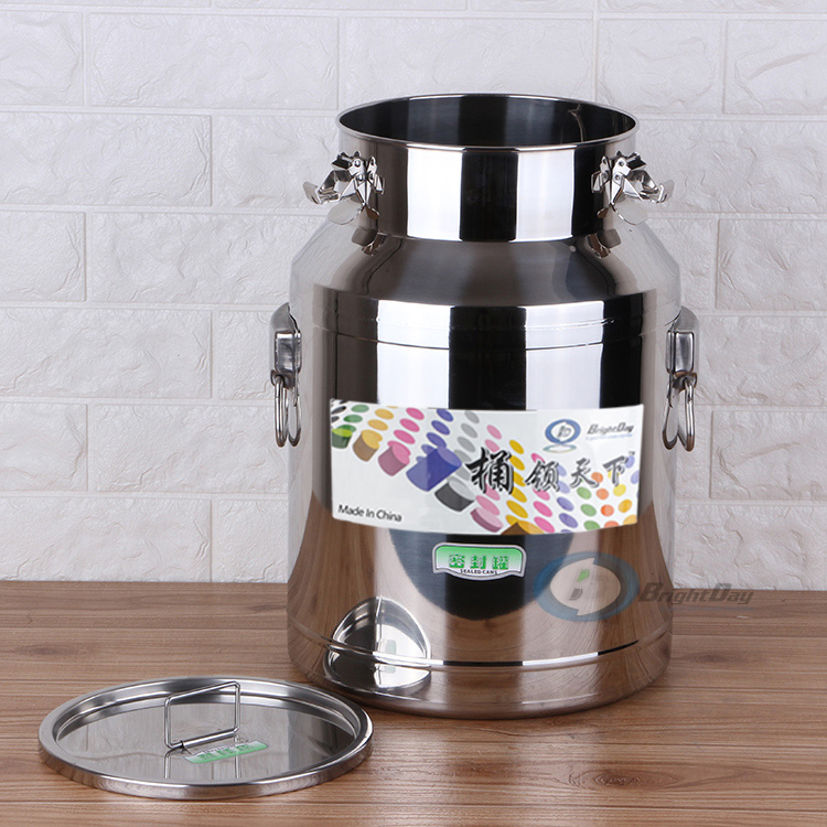 Portable Stainless Steel Milk Can Stainless Steel Seal Pot Honey tank Milk tank Airtight Bucket Container