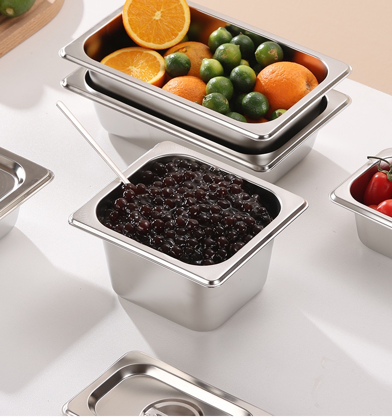 Buffet Food Container GN Pan Canteen GN Pan Cafeteria Gastronorm Container Food Warmer Set