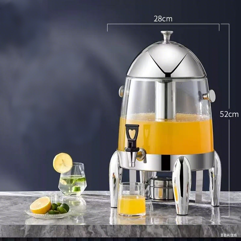 Drink Dispenser with Ice Core&Stand Commercial Beverage Dispenser 12L