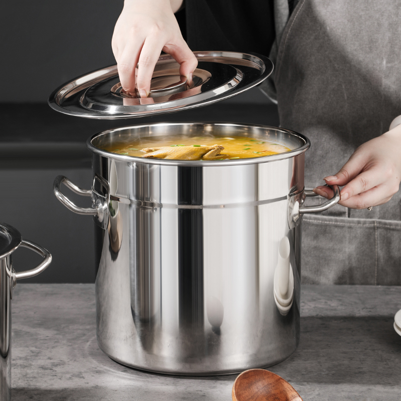 Large Cooking Pot Stockpot Stainless Steel Cookware Set Big Pots for Cooking Stainless Steel Soup Pot